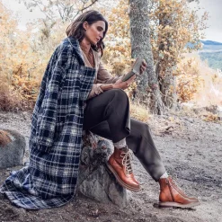 Susanna Leather Hiker Boots - Tan