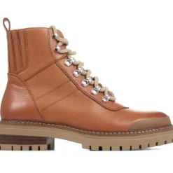 Susanna Leather Hiker Boots - Tan