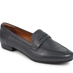 Synara Leather Loafers - Navy