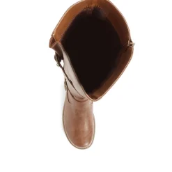 Tall Buckle Boots - Tan
