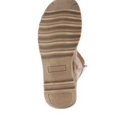 Tall Buckle Boots - Tan
