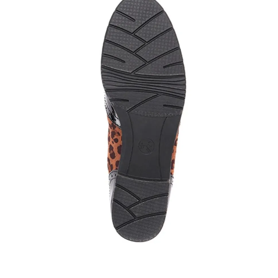 Tassel Loafers - Black-Leopard