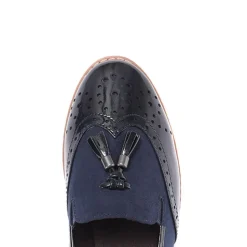 Tassel Loafers - Navy