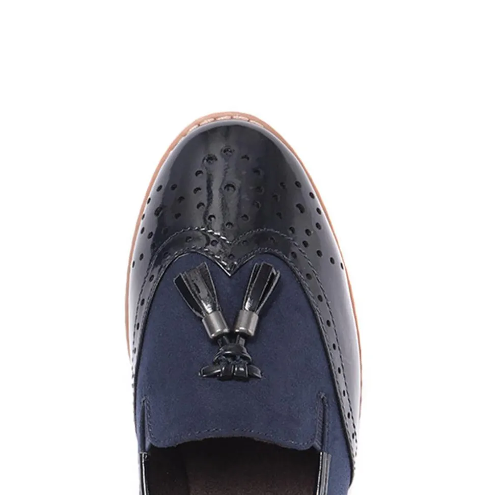 Tassel Loafers - Navy