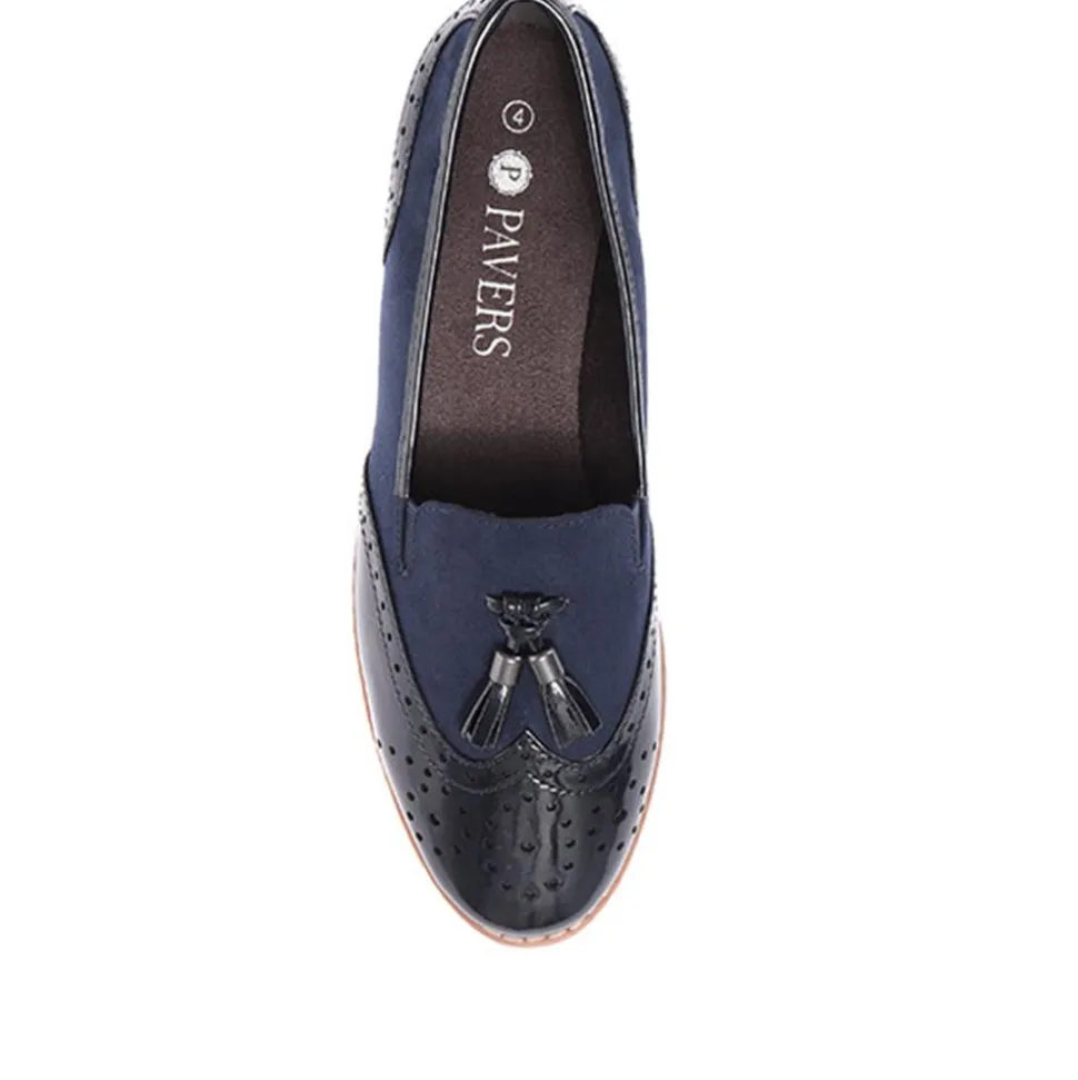 Tassel Loafers - Navy