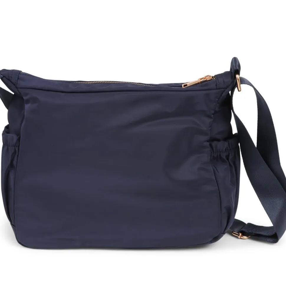 Textured Shoulder Bag - Navy