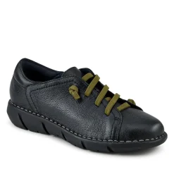 Thick Laced Leather Shoes - Black