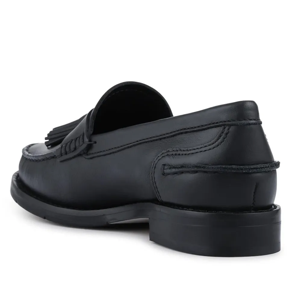 Tiffany Smart Leather Moccasins - Black