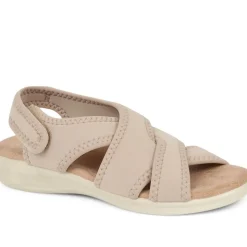 Touch-Fasten Casual Sandals - Beige