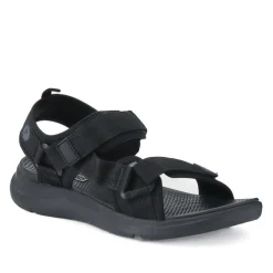 Touch-Fastening Casual Sandals - Black
