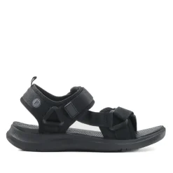 Touch-Fastening Casual Sandals - Black