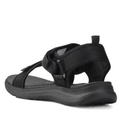 Touch-Fastening Casual Sandals - Black