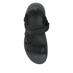 Touch-Fastening Casual Sandals - Black