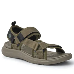 Touch-Fastening Casual Sandals - Khaki