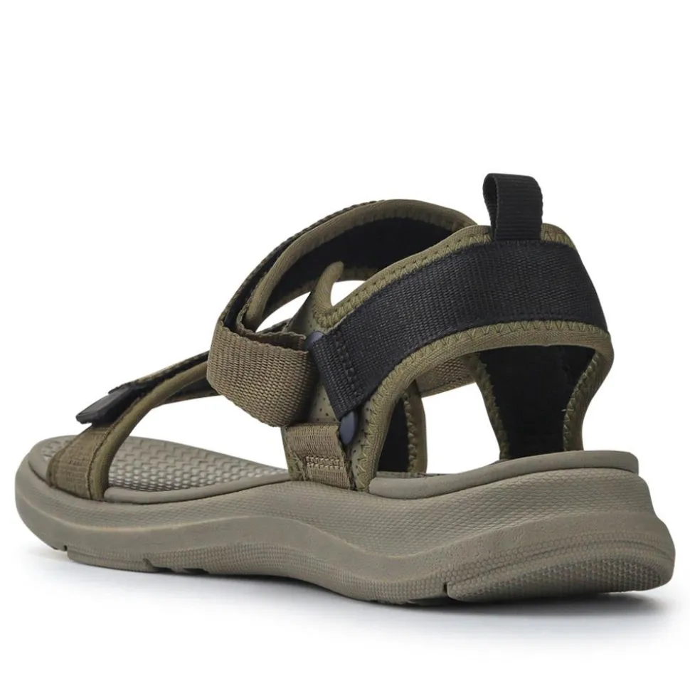 Touch-Fastening Casual Sandals - Khaki