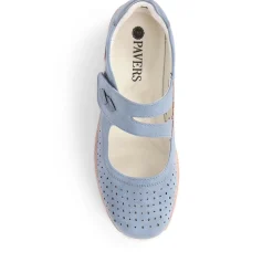 Touch-Fastening Mary Janes - Blue