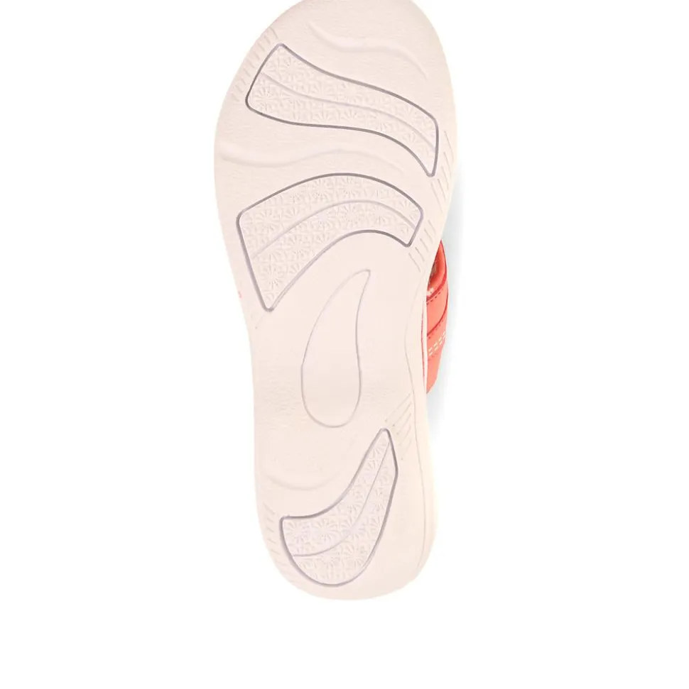 Touch-Fastening Toe Post Sandals - Coral