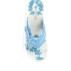 Touch-Fastening Toe Post Sandals - Denim