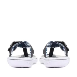 Touch-Fastening Toe Post Sandals - Navy