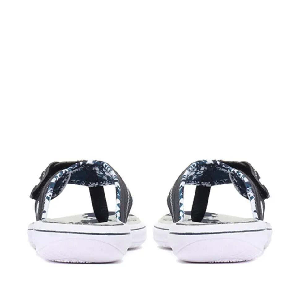 Touch-Fastening Toe Post Sandals - Navy