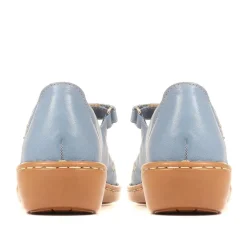 Touch-Fasten Mary Janes - Denim
