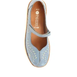 Touch-Fasten Mary Janes - Denim