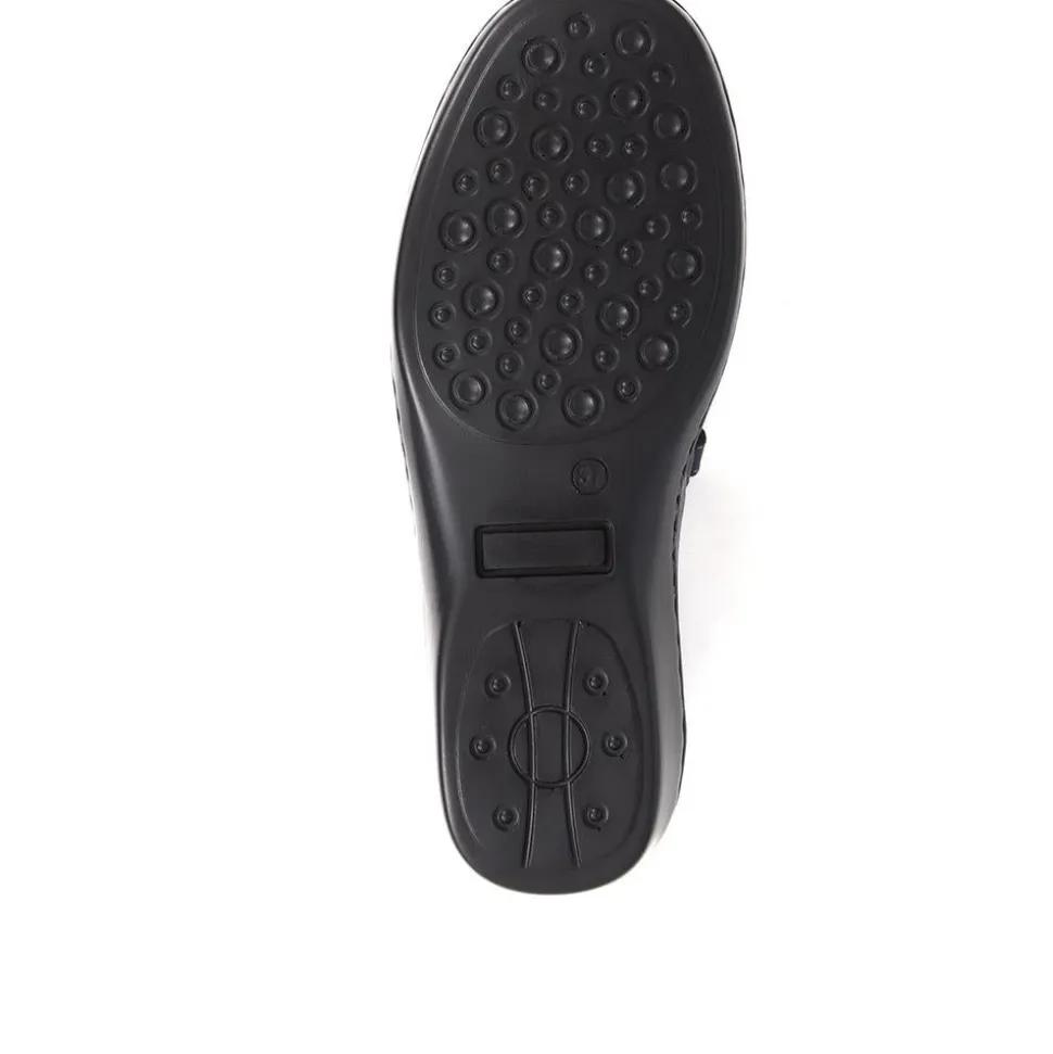 Touch-Fasten Mary Janes - Navy