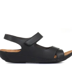 Touch-Fasten Sandals - Black