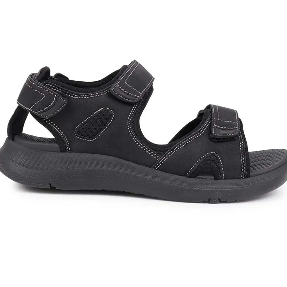 Touch-Fasten Sandals - Black