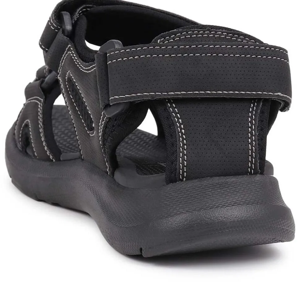 Touch-Fasten Sandals - Black