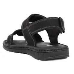 Touch-Fasten Sandals - Black
