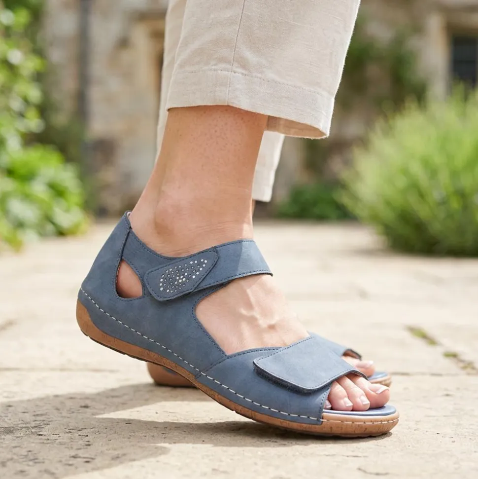Touch-Fasten Sandals - Blue