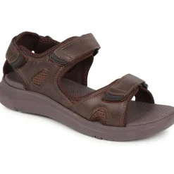 Touch-Fasten Sandals - Dark Brown