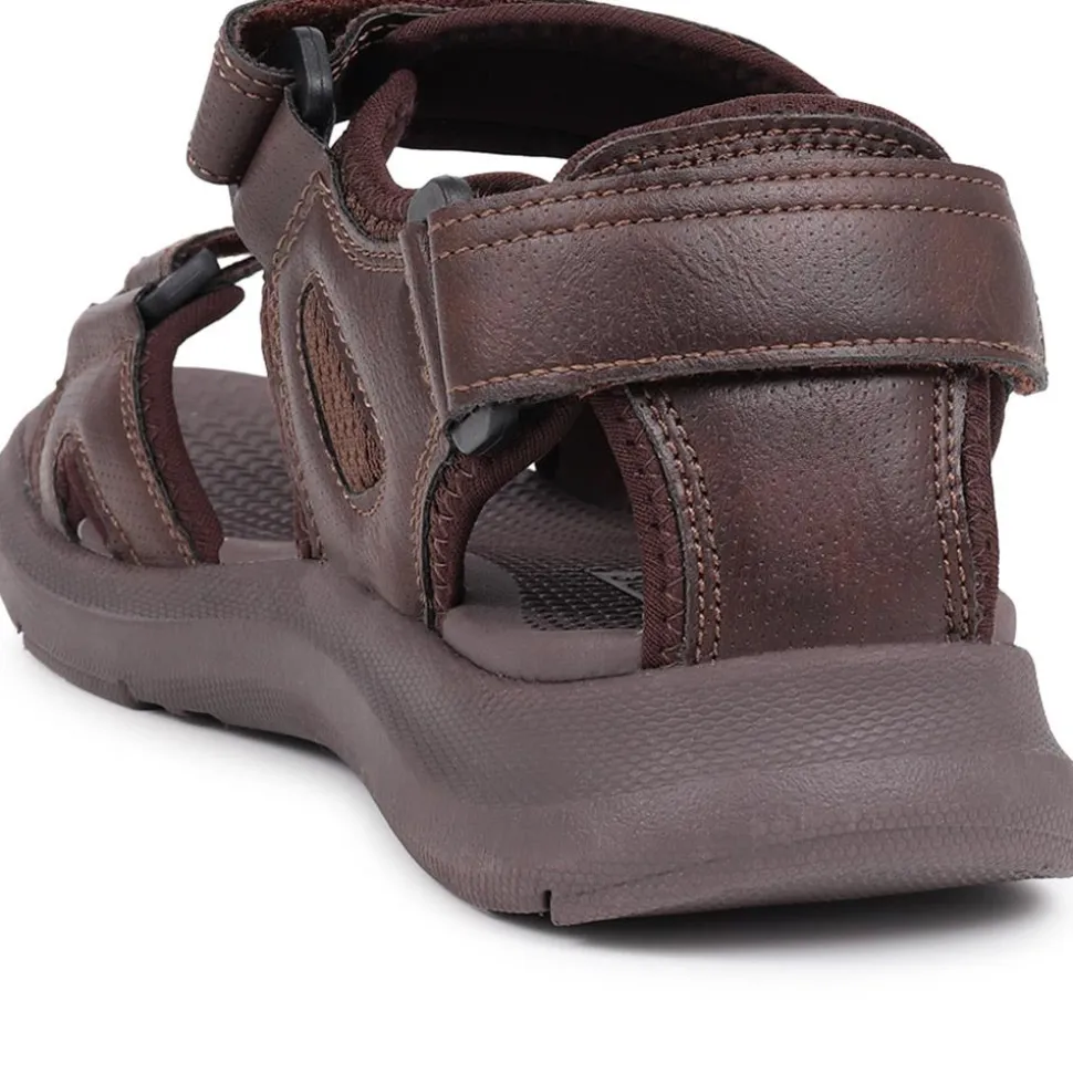 Touch-Fasten Sandals - Dark Brown