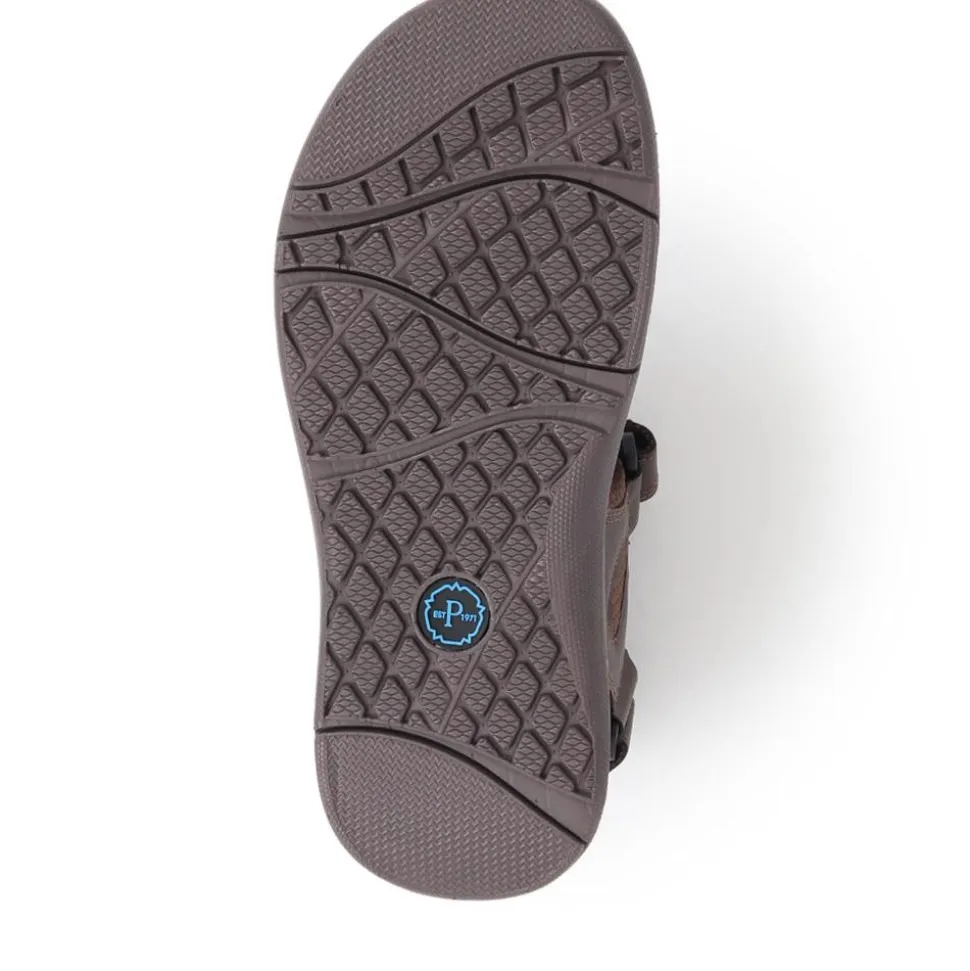 Touch-Fasten Sandals - Dark Brown