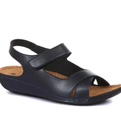 Touch-Fasten Sandals - Navy