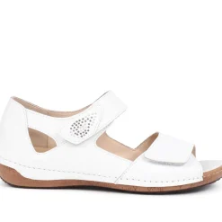 Touch-Fasten Sandals - White