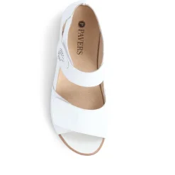 Touch-Fasten Sandals - White