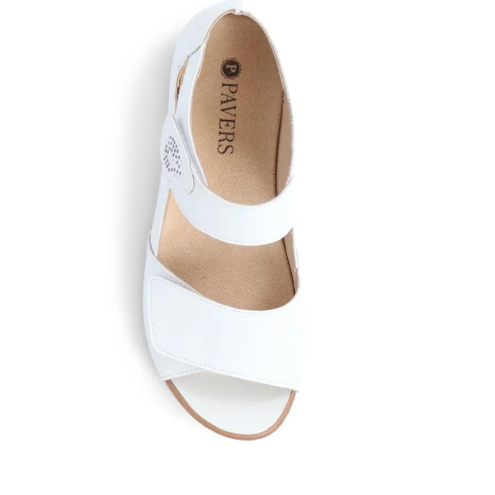 Touch-Fasten Sandals - White