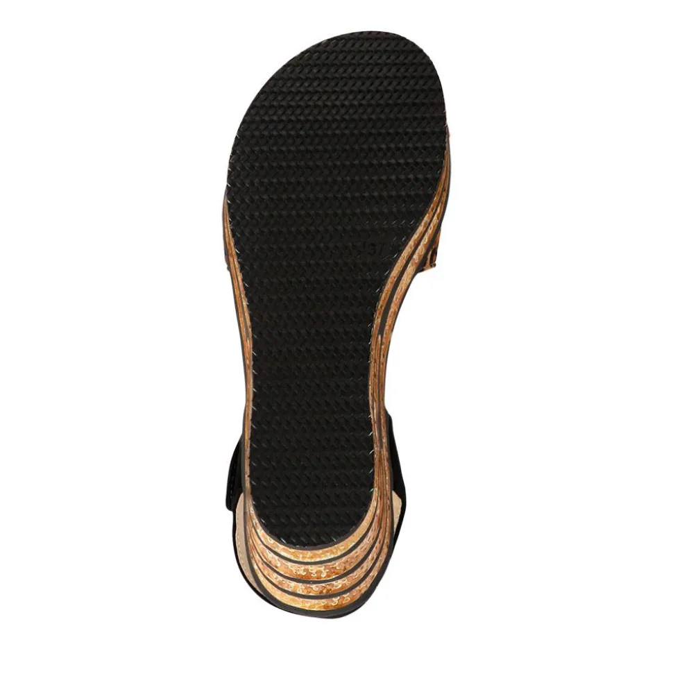 Touch-Fasten Wedge Sandals - Leopard