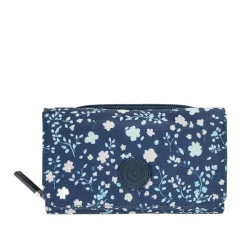 Tri-Fold Purse - Navy Floral