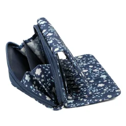 Tri-Fold Purse - Navy Floral