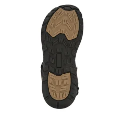 Triple Touch-Fastening-Strapped Sandals - Brown