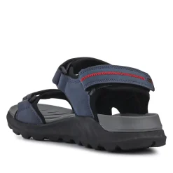 Triple Touch-Fastening-Strapped Sandals - Navy