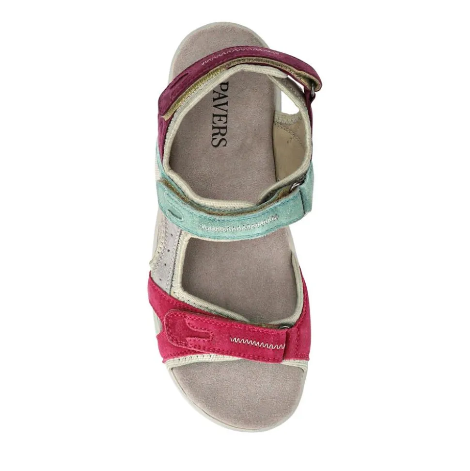 Triple Touch-Fasten Sandals - Multi