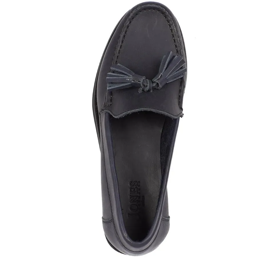 Trish Leather Casual Moccasins - Black