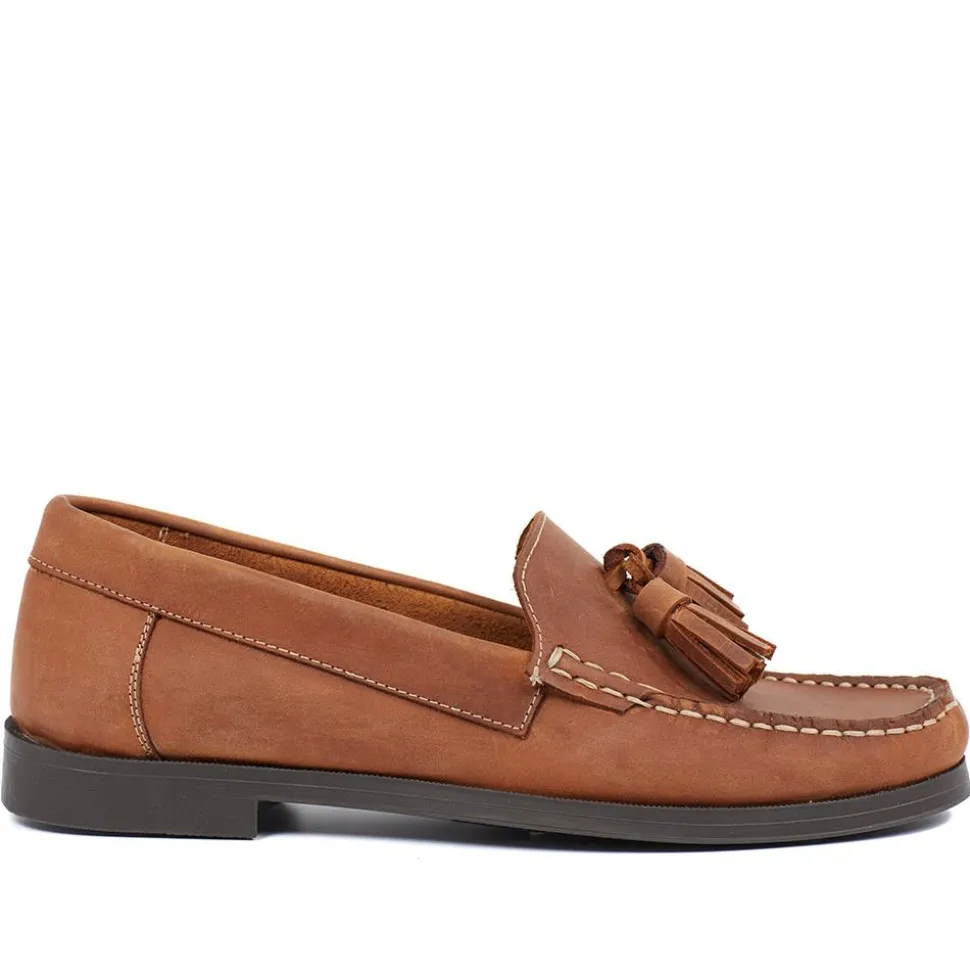 Trish Leather Casual Moccasins - Tan