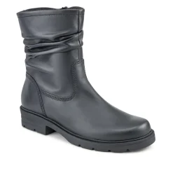 Trusted Gabor Leather Slouch Boots - Black
