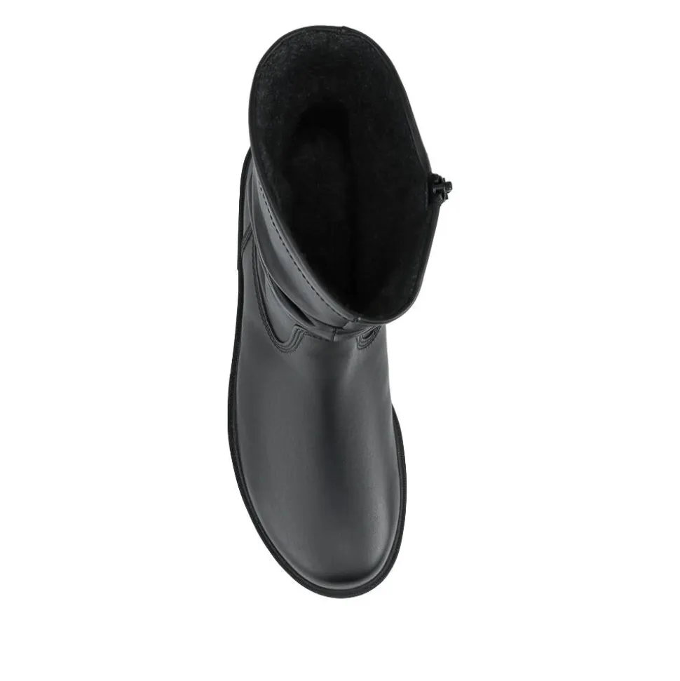 Trusted Gabor Leather Slouch Boots - Black