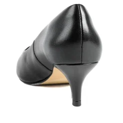 Van Dal Alexis Wide Fit Leather Court Shoes - Black Leather